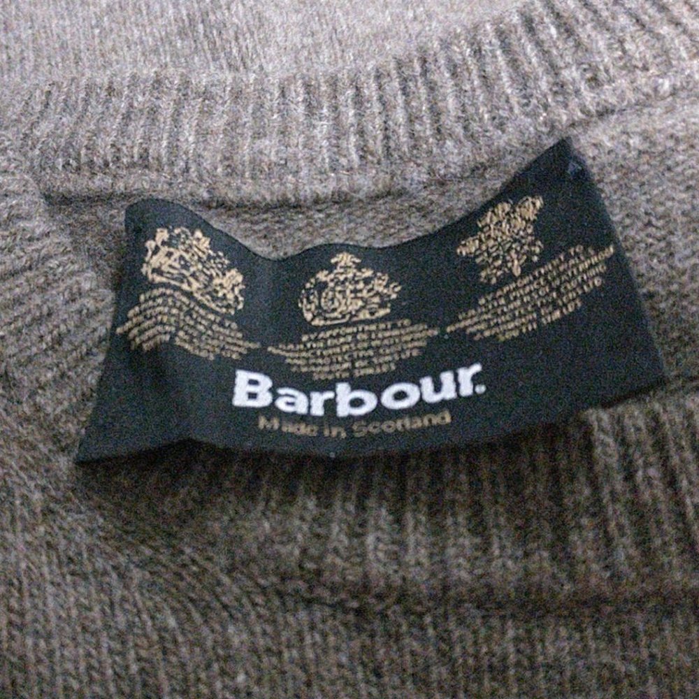 Barbour Men's Light Brown Wool Sweater M